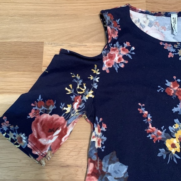 Mother Bee Maternity Cold Shoulder Body-Con Floral Dress  Women’s S - Picture 6 of 10